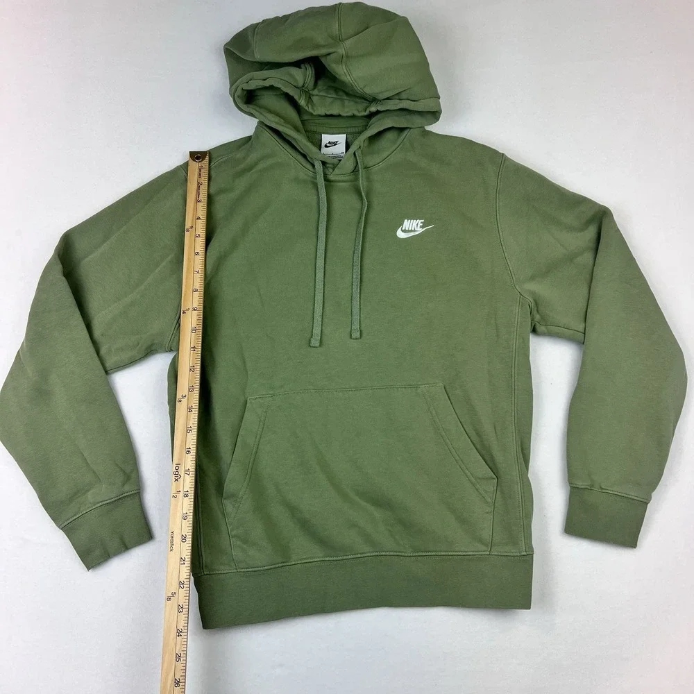 Nike Sportswear Club Fleece Full Zip Hoodie Green Mens Small